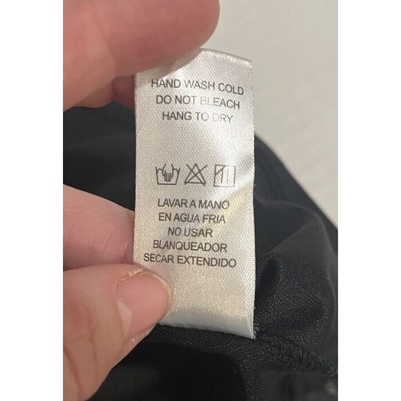 Doe & Rae Women’s Black w/Red Flowers Lace Dress Sz S Knee Length Gothic Witchy - Picture 11 of 15